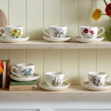 Botanic Garden Meadow Breakfast Cup & Saucer Set of 6 Botanic Garden Meadow Breakfast Cup & Saucer Set of 6